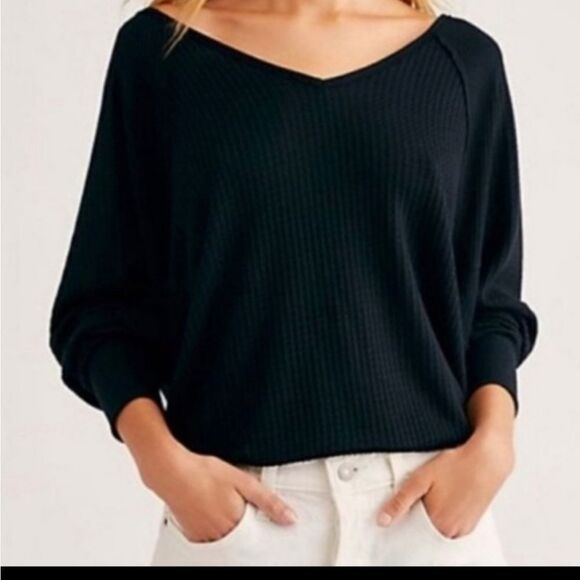 Free People Santa Clara Thermal Pullover - Picture 2 of 6